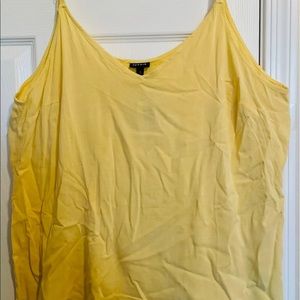 Sunshine yellow Spaghetti string tank top
